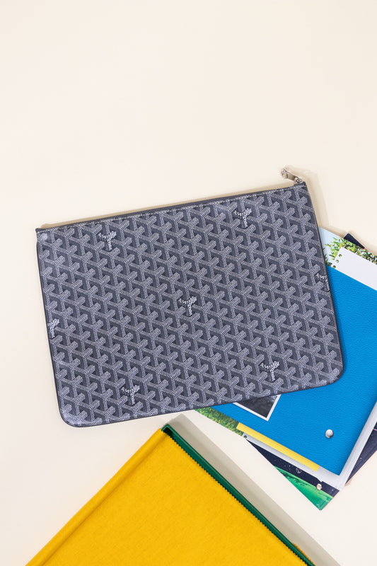 Goyard Grey Sénat MGM Pouch