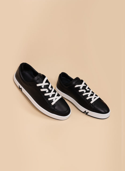 Hermès Kid Sneaker in Black/White