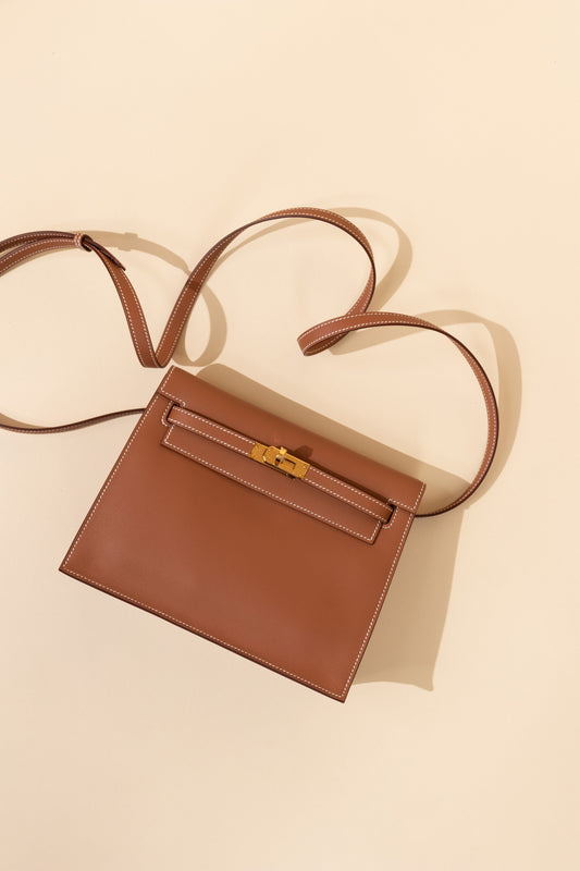 Hermès Kelly Danse Swift Gold GHW