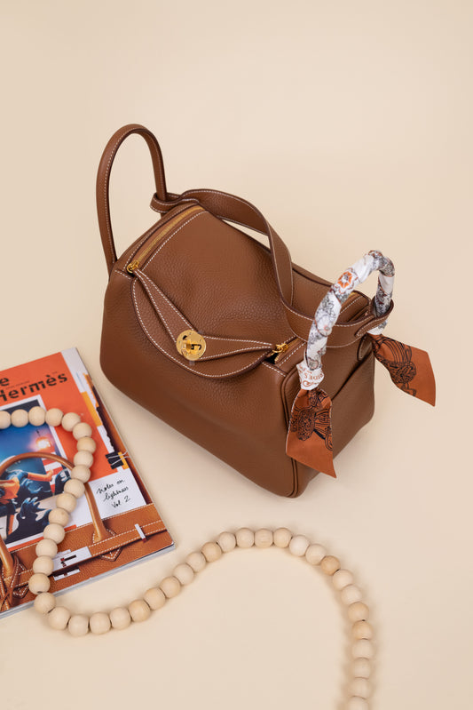 Hermès Lindy 26 Clemence Gold GHW