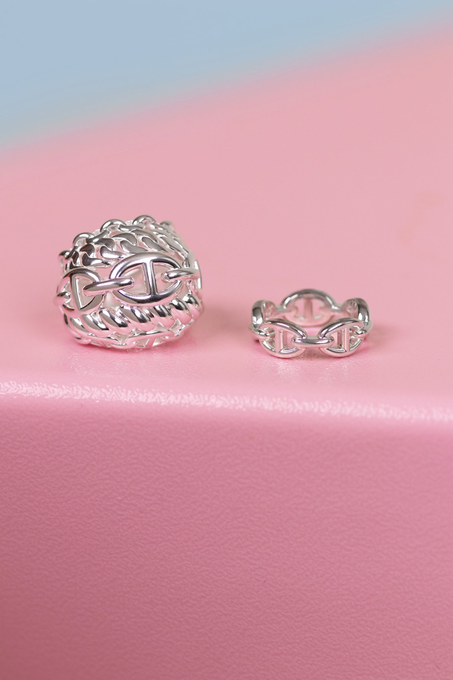 هيرميس Chaine D'ancre Multichaines Ring وخاتم Enchainee
