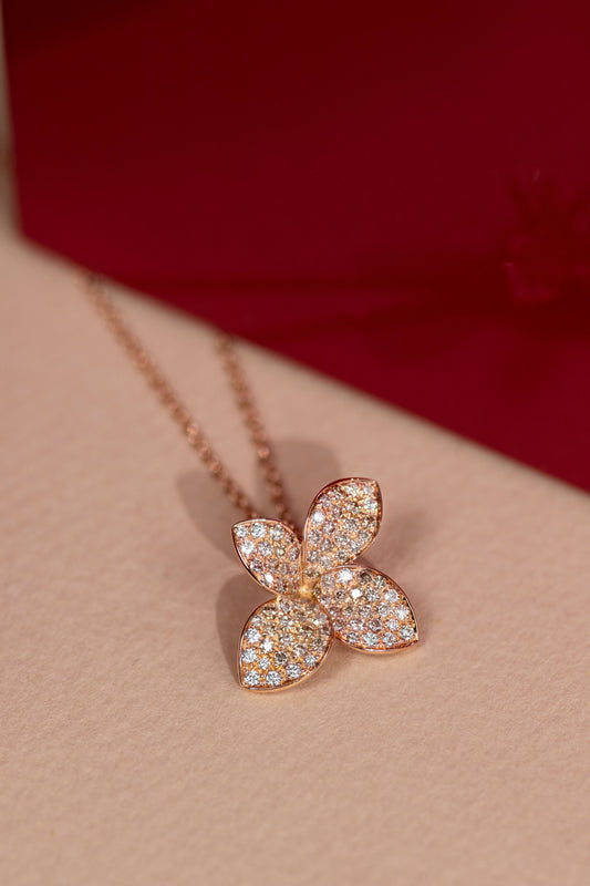 Pasquale Bruni - Petit Garden Necklace in Rose Gold Diamond