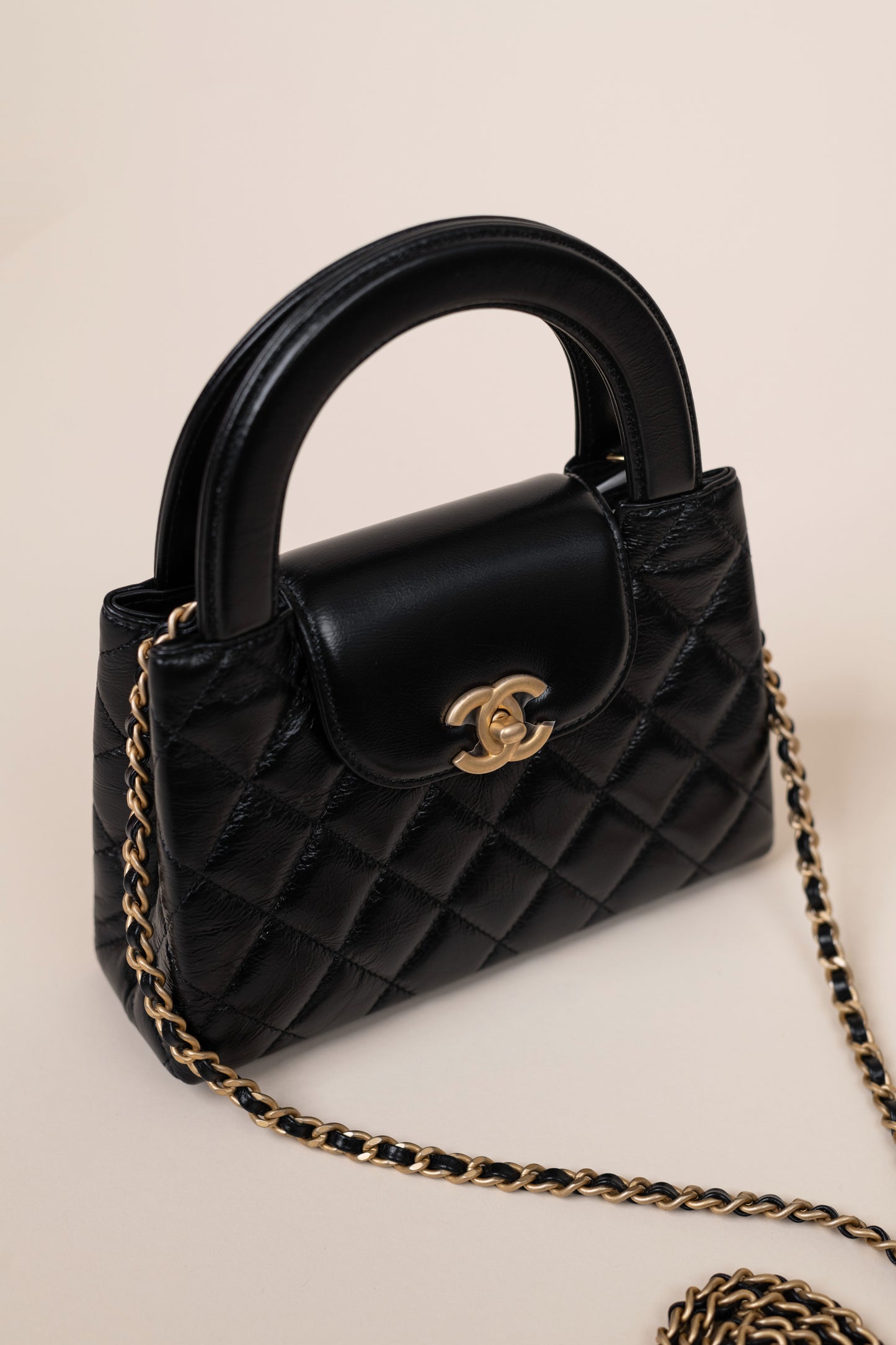 Chanel Small Black Nano Bag & Black CC Mary Janes