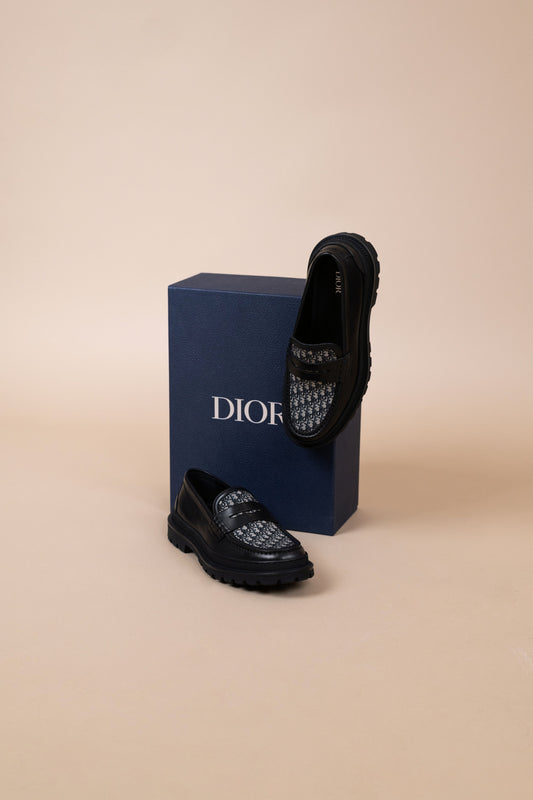 Dior Black Monogram Loafer