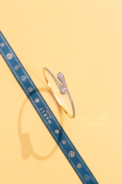 Marli Cleo Rose Gold Full Diamond Ring & Bangle