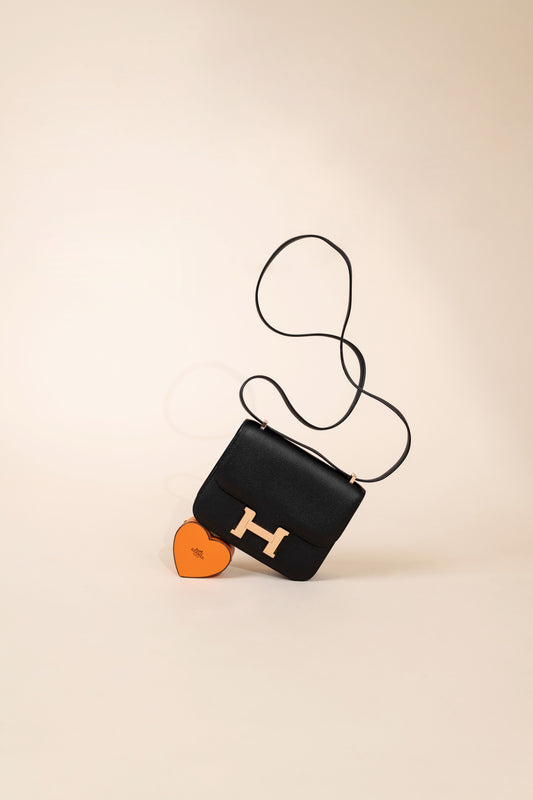 Hermès Mini Constance 18 Epsom Black RGHW