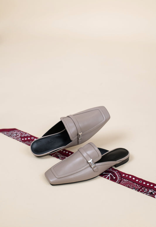 Hermès Groupie Mule in Beige Mastic