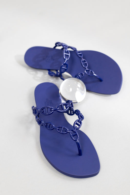 Hermès Island Sandals in Violet Iris