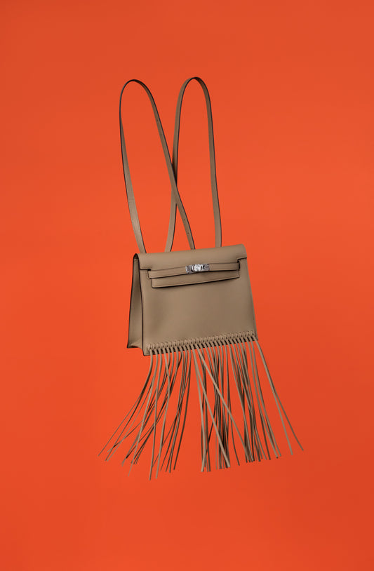 Hermès Kelly Danse Anate in Beige Marfa PHW