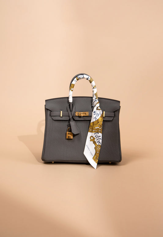 Hermès Birkin 25 Togo in Gris Meyer GHW