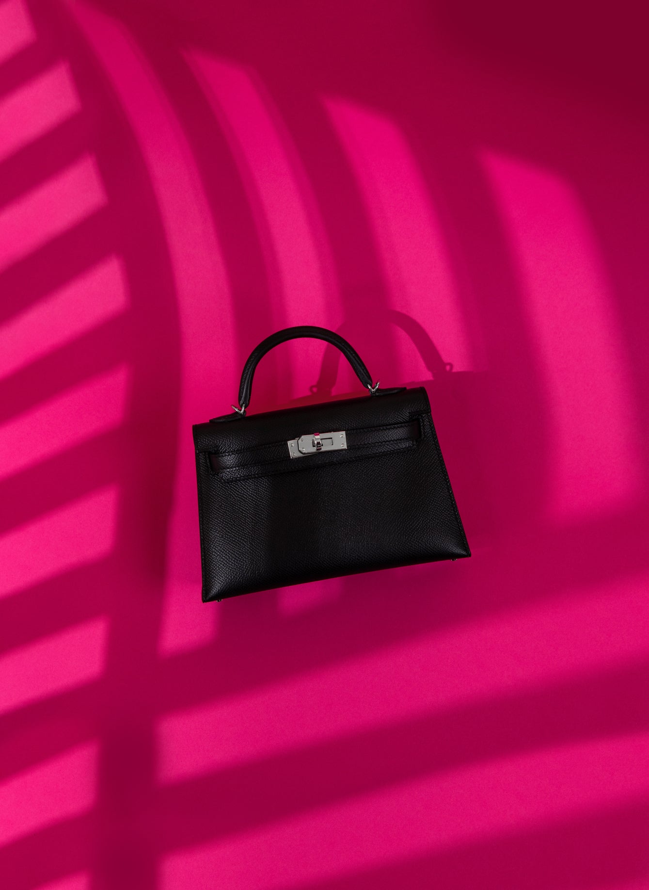 Hermès Mini Kelly 20 Epsom Black PHW