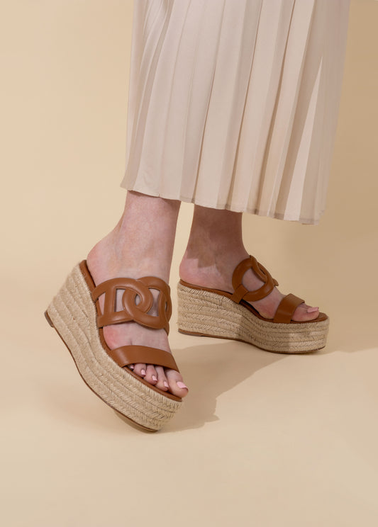 هيرميس ميني إيفلين بسكويت مع صندل Epopee Espadrille