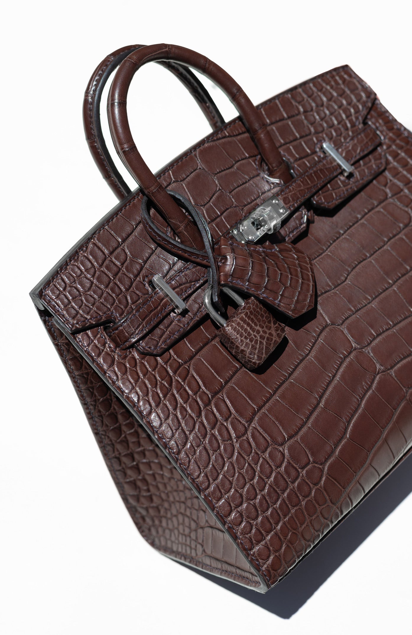 Hermès Birkin 20 Matte Alligator in Havane PHW