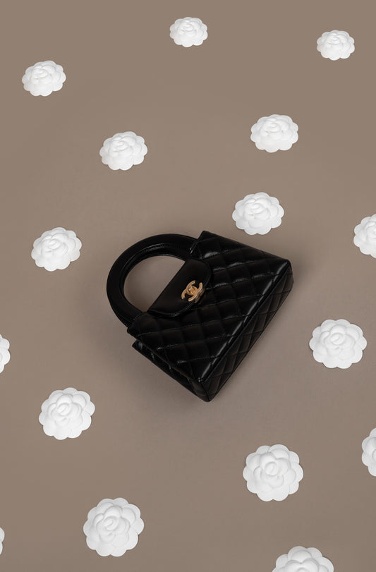 Chanel Top Handle Bag in Black