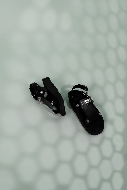 Hermès Black Intuition Sandals