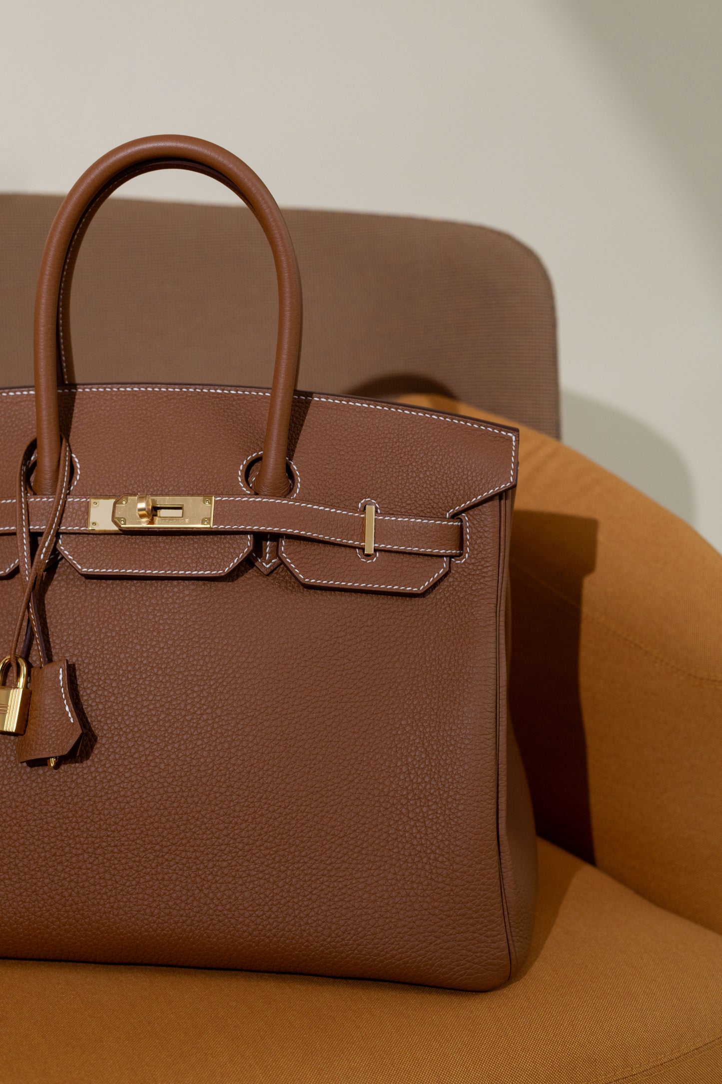 Hermès Birkin 30 & 25 Togo in Gold with GHW