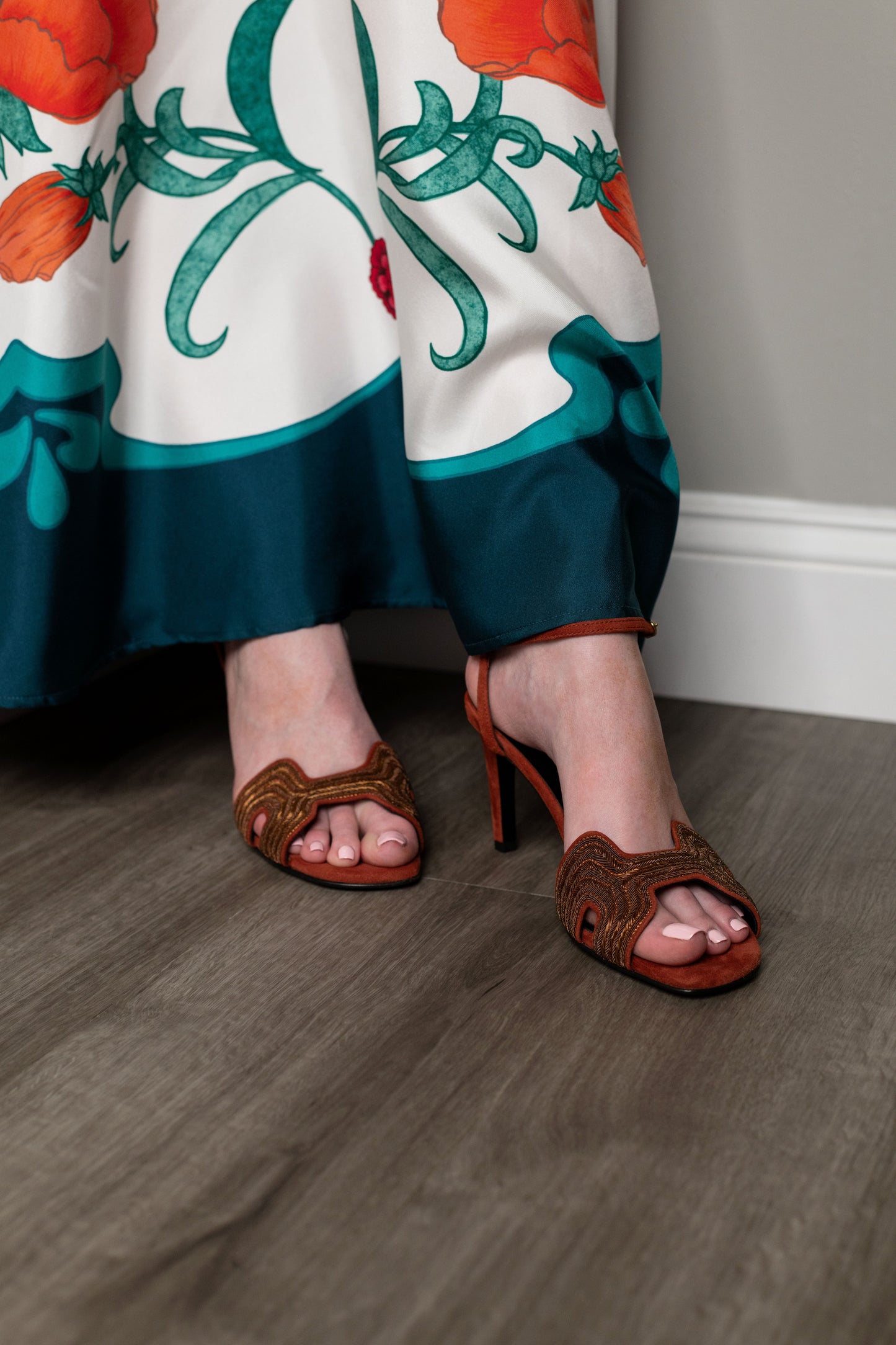 Hermès Haden 80 Sandals in Rouge de Turin