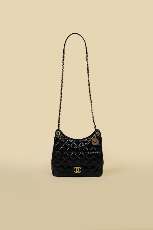 Chanel Black Hobo Bag