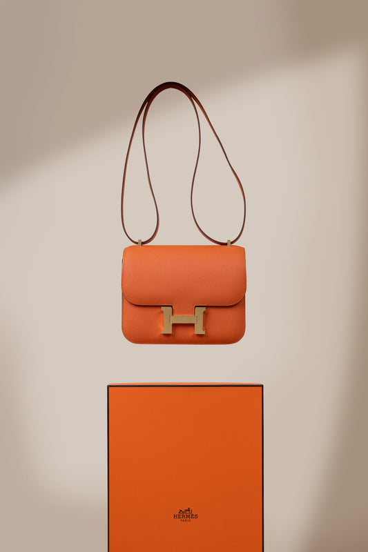 Hermès Constance 18 Epsom Classic Orange GHW