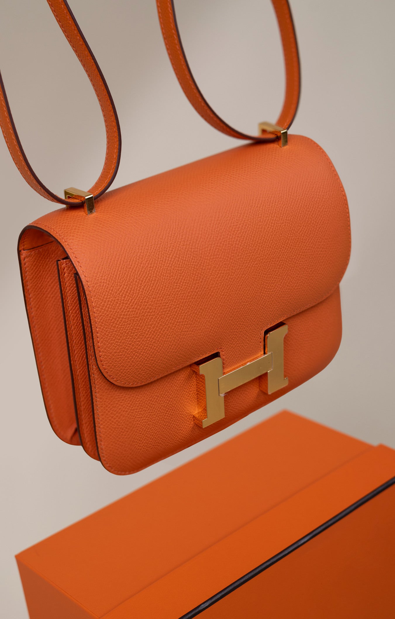 Hermès Constance 18 Epsom Classic Orange GHW