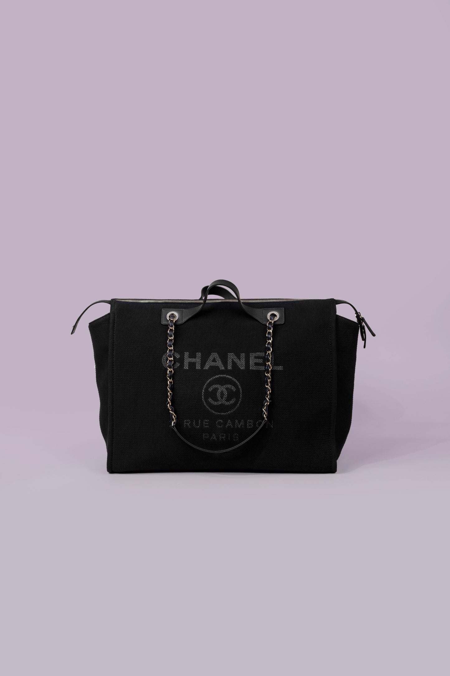Chanel Large Black Shopping Bag