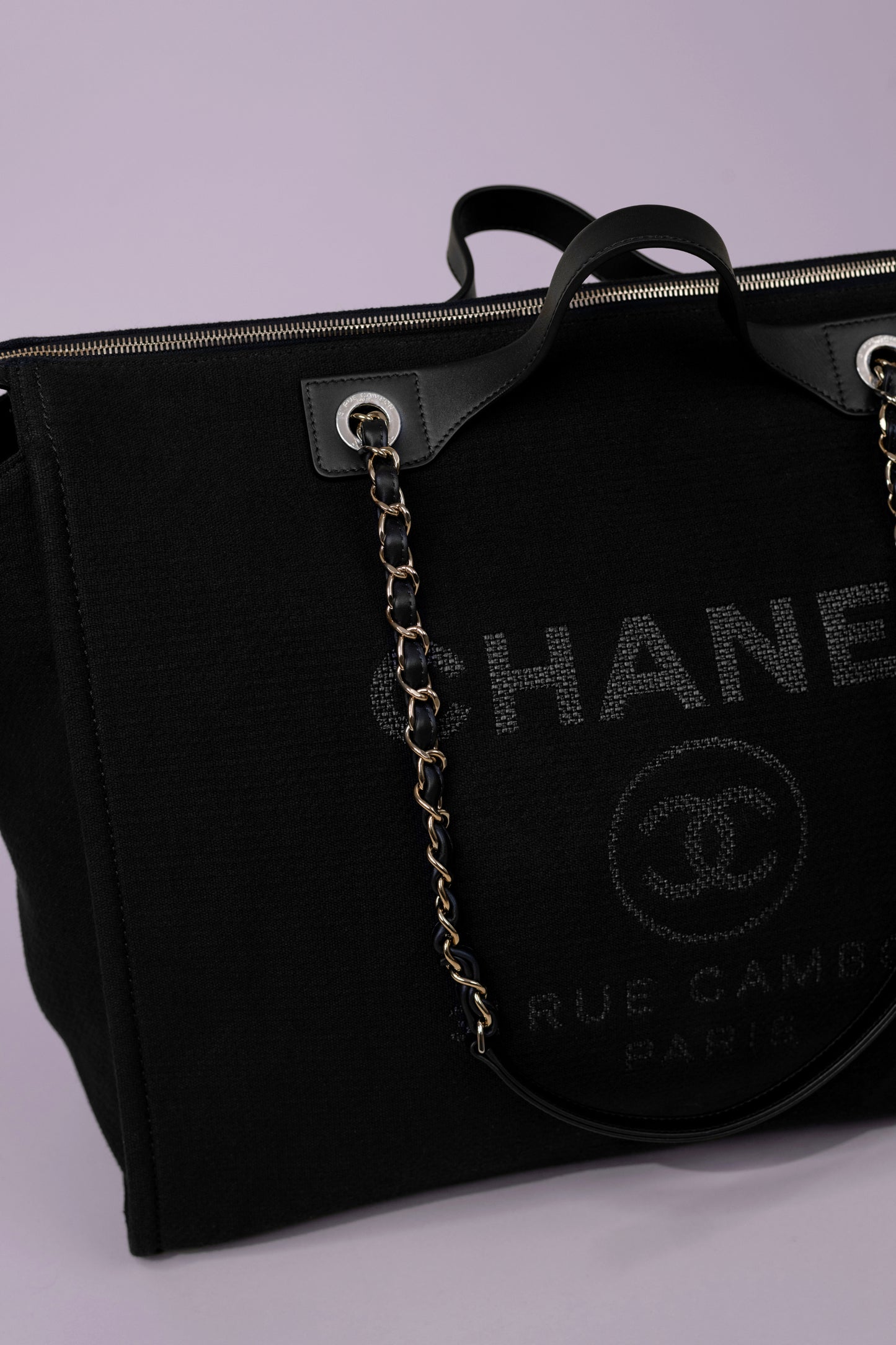 Chanel Large Black Shopping Bag