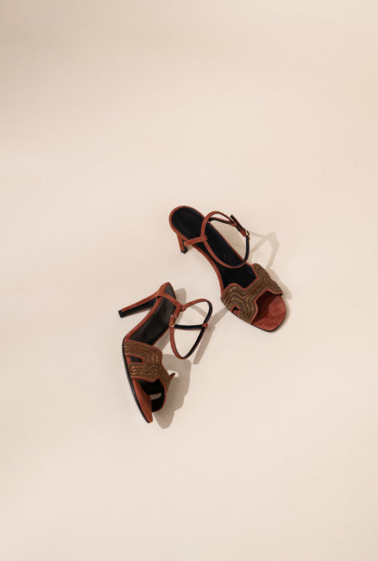 Hermès Haden 80 Sandals in Rouge de Turin