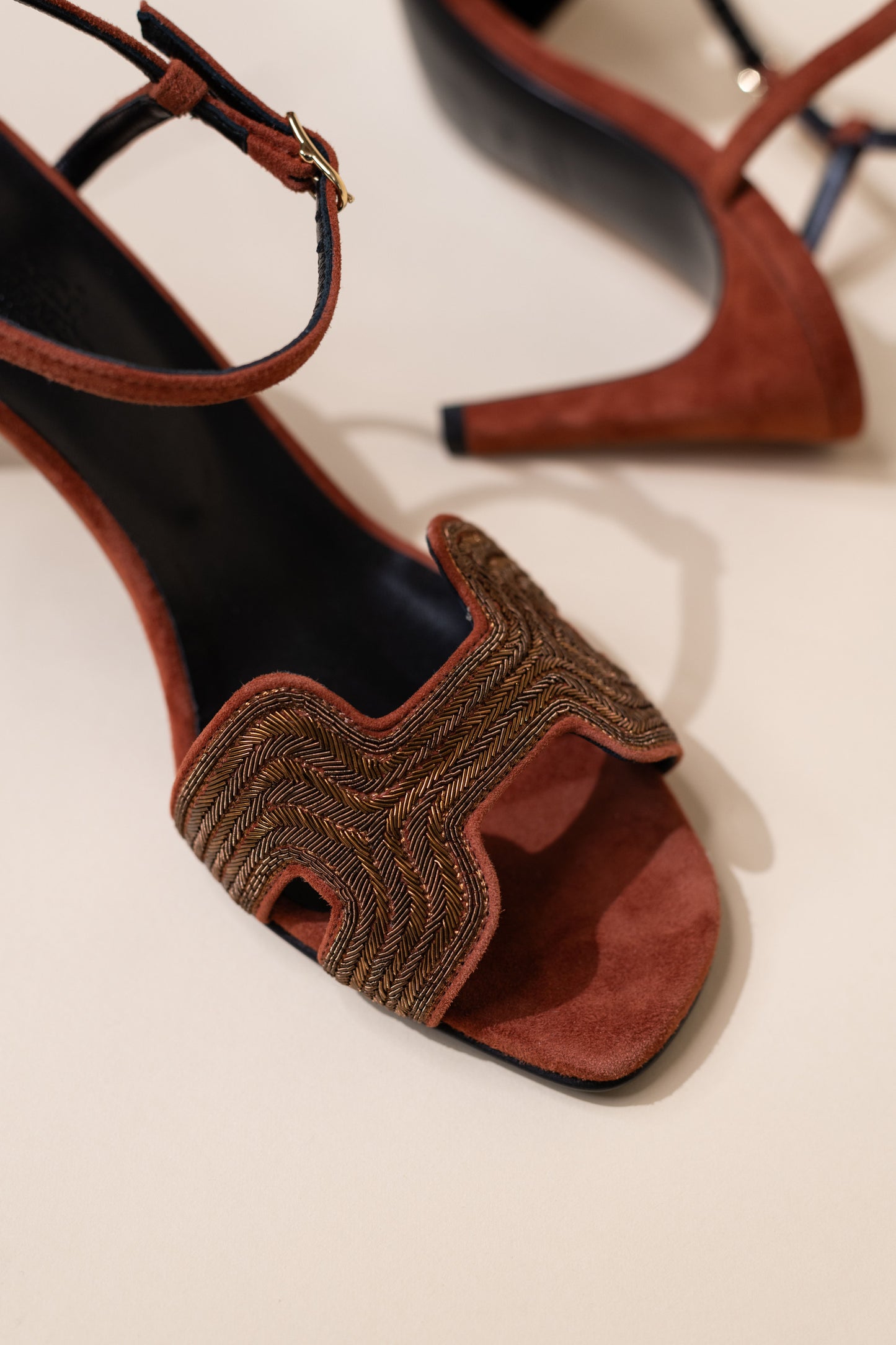 Hermès Haden 80 Sandals in Rouge de Turin