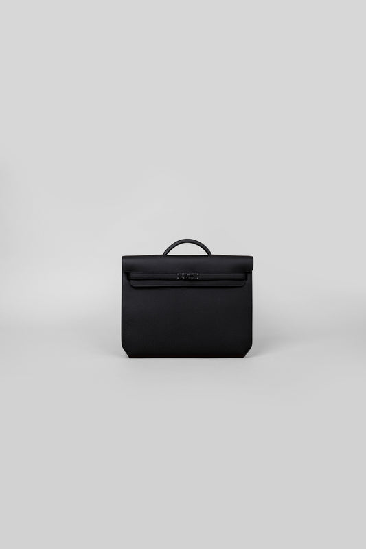 Hermès Kelly Depeches 36 Monochrome Black Briefcase