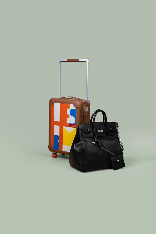 Hermès Hac Rock Birkin 40 Black & R.M.S Multicolor Suitcase