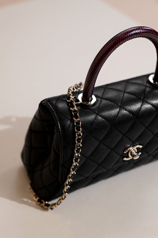 Chanel Small Black Coco Handle Bag