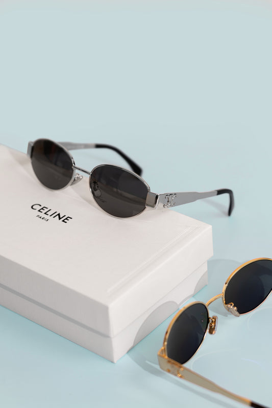 Celine Triomphe Metal Sunglasses in GHW & PHW