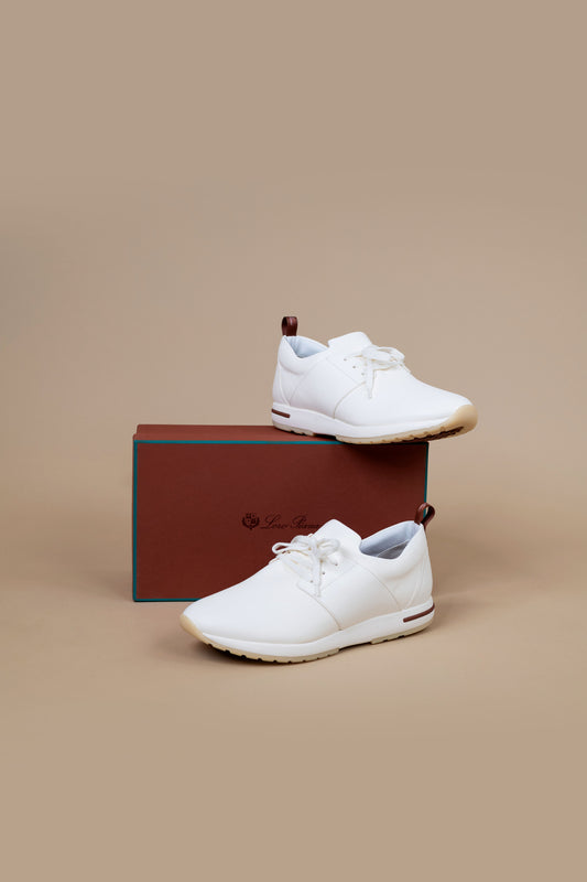 Loro Piana 360 Flexy Walk Slip-On White Sneakers