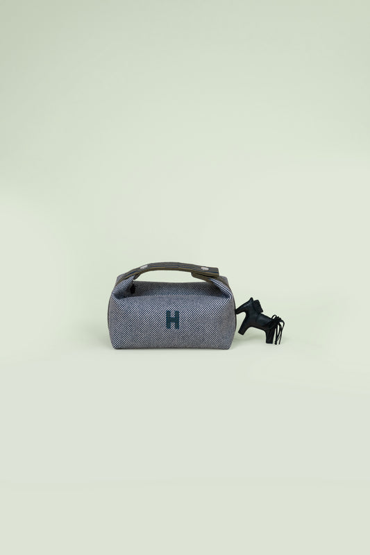 Hermès Bride-A-Brac Bleu Abysse Natte Canvas