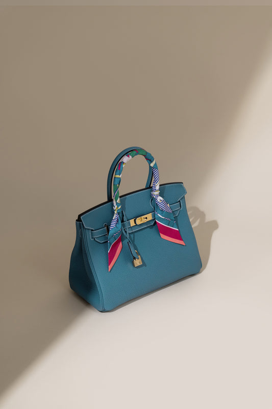 Hermès Birkin 30 Togo Blue Jean GHW