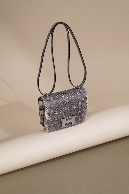 Hermès Mini 18 Constance Ombré Lizard PHW
