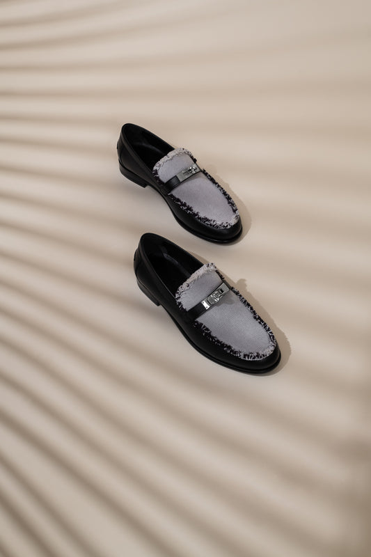Hermès Black Destin Loafers