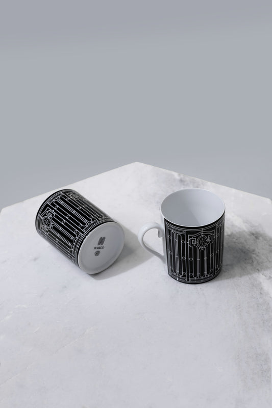 Hermès Deco Mugs in Black & White
