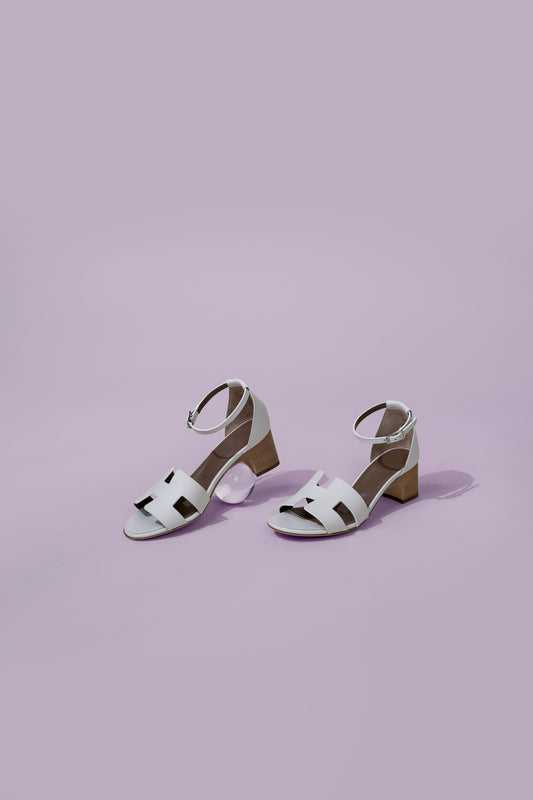 Hermès Ecens 50 Sandals in White