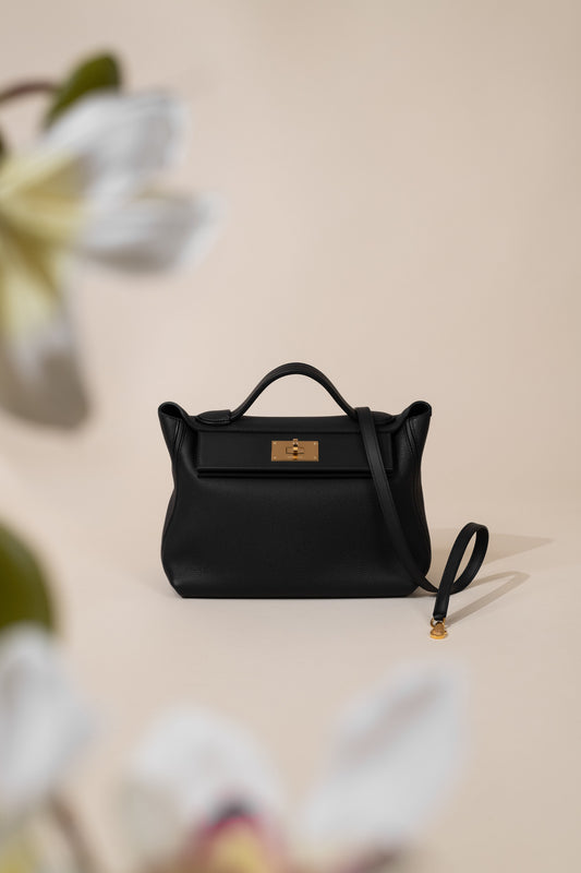 Hermès 24/24 29cm in Black GHW