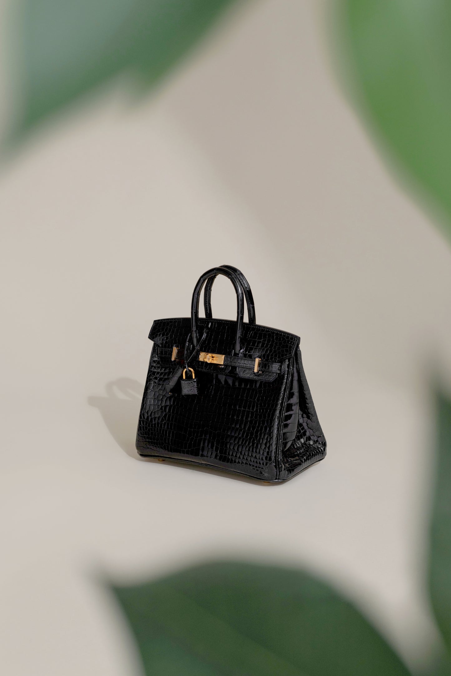Hermès Birkin 25 Sellier Black Crocodile with GHW