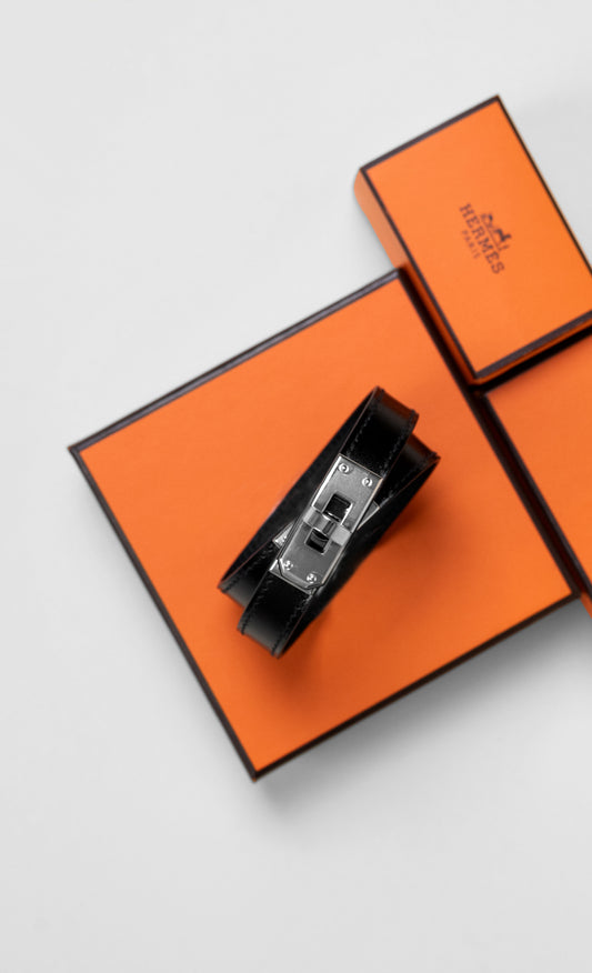 Hermès Kelly Bracelet in Black PHW