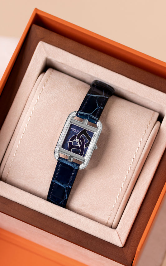 Hermès Cape Cod Watch in Blue Sapphire