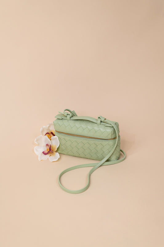 Bottega Veneta Bang Bang Vanity Case Bag in Fresh Mint