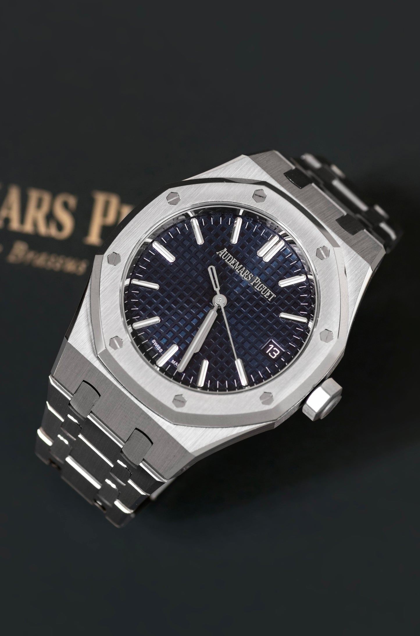 Audemars Piguet 50th Anniversary Royal Oak 37mm Blue Nuit Dial Watch