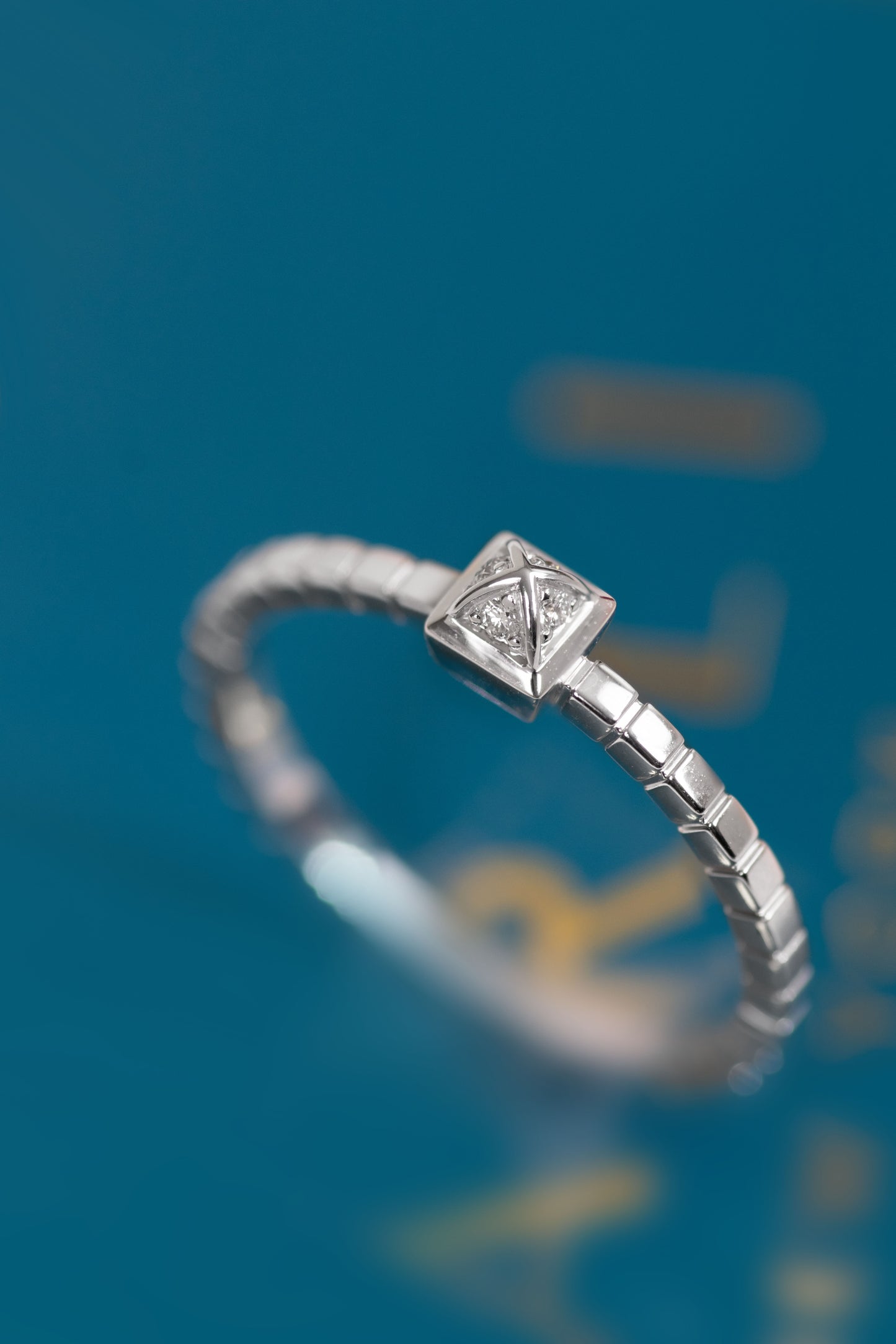 Marli Cleo Lotus White Gold Diamond Ring & Avenue White Gold Diamond Ring