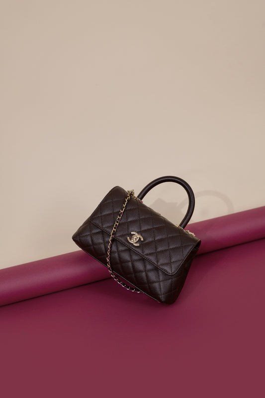 Chanel Small Brown Coco Handle