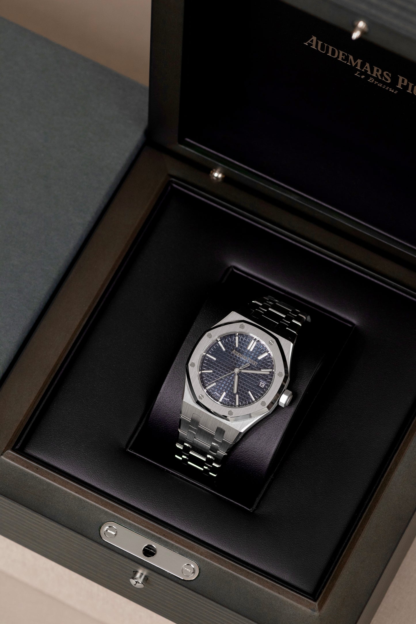 Audemars Piguet 50th Anniversary Royal Oak 37mm Blue Nuit Dial Watch