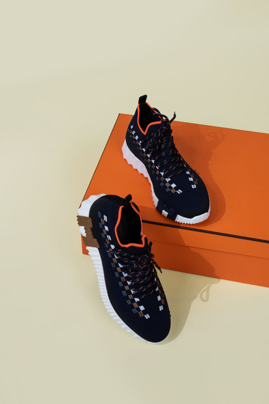 Hermès Flex Slip On Sneakers in Multicolor Marine
