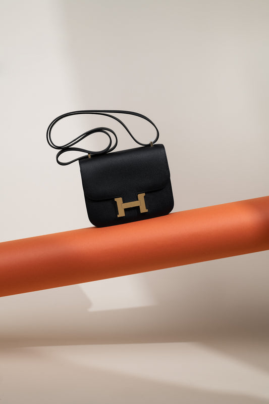 Hermès Mini Constance 18 Epsom Black GHW